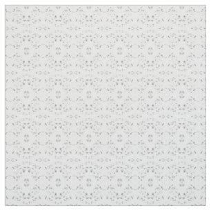 Spectroscopic Grey White Abstract Gouache Art Fabric