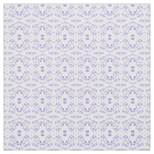 Spectroscopic Purple White Abstract Gouache Art Fabric