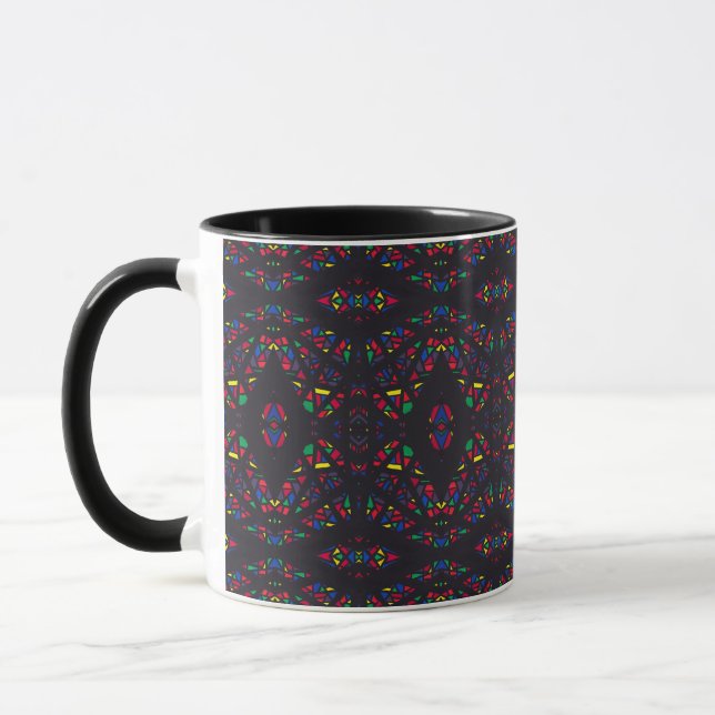 Spectroscopic Rainbow Abstract Gouache Art Mug (Left)