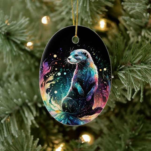 Spectrum Edge: The Otters Glow Ceramic Tree Decoration (Tree)