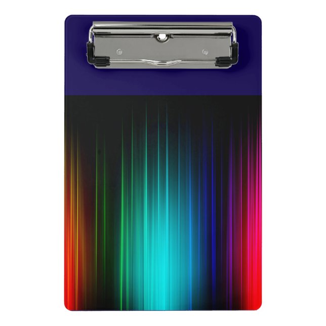 Spectrum Light Show Background-55321 Mini Clipboard (Front)