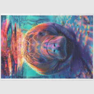 Spectrum of Colours Manatee Decoupage Tissue Paper
