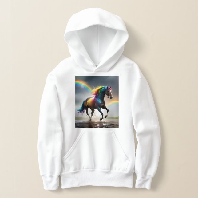Spectrum of Grace: Rainbow Horse Beneath Rainbows (Laydown)