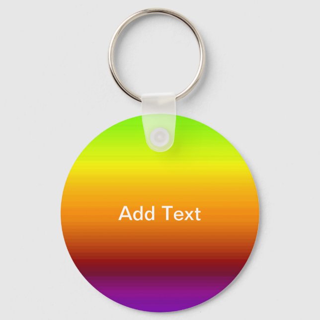 Spectrum of Horizontal Colors -3 Key Ring (Front)