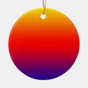 Spectrum of Horizontal Colours -1 Ceramic Tree Decoration