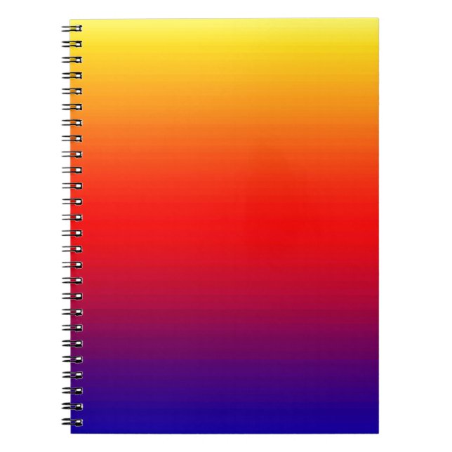 Spectrum of Horizontal Colours -1 Spiral Notebook (Front)