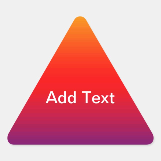 Spectrum of Horizontal Colours -1 Triangle Sticker (Front)
