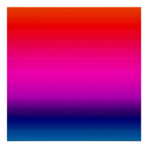 Spectrum of Horizontal Colours 20x20 Poster