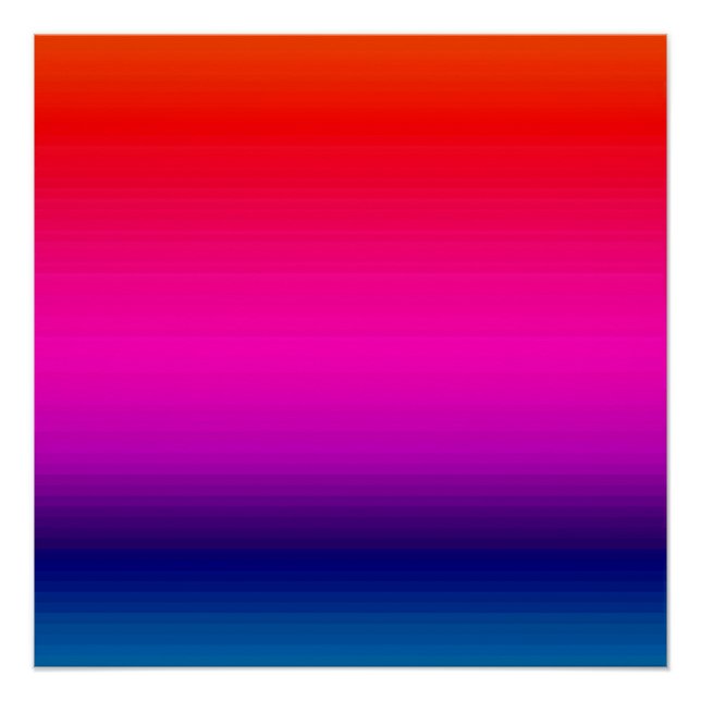 Spectrum of Horizontal Colours 20x20 Poster (Front)