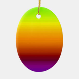 Spectrum of Horizontal Colours -3 Ceramic Tree Decoration