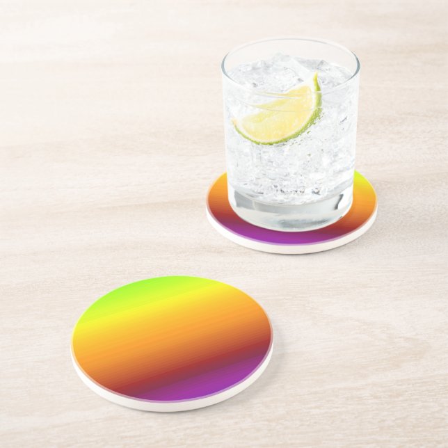 Spectrum of Horizontal Colours -3 Coaster (Side)
