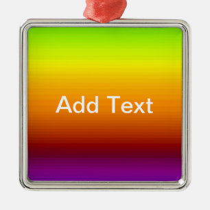 Spectrum of Horizontal Colours -3 Metal Tree Decoration