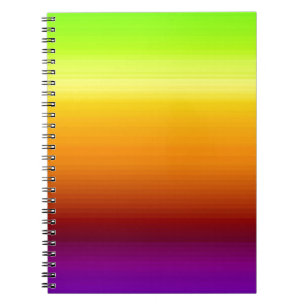 Spectrum of Horizontal Colours -3 Spiral Notebook