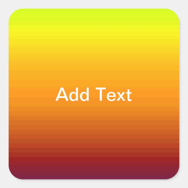 Spectrum of Horizontal Colours -3 Square Sticker (Front)