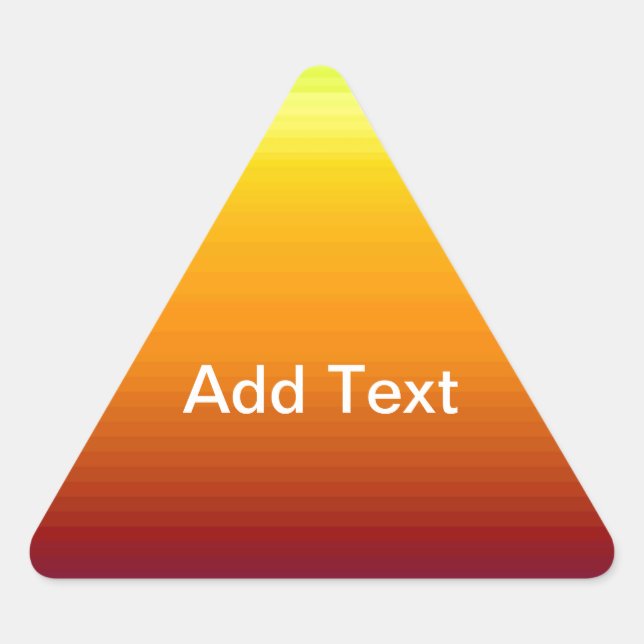 Spectrum of Horizontal Colours -3 Triangle Sticker (Front)