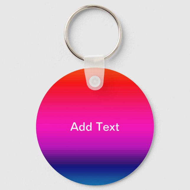 Spectrum of Horizontal Colours - 4 Key Ring (Front)