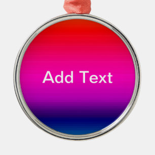 Spectrum of Horizontal Colours - 4 Metal Tree Decoration
