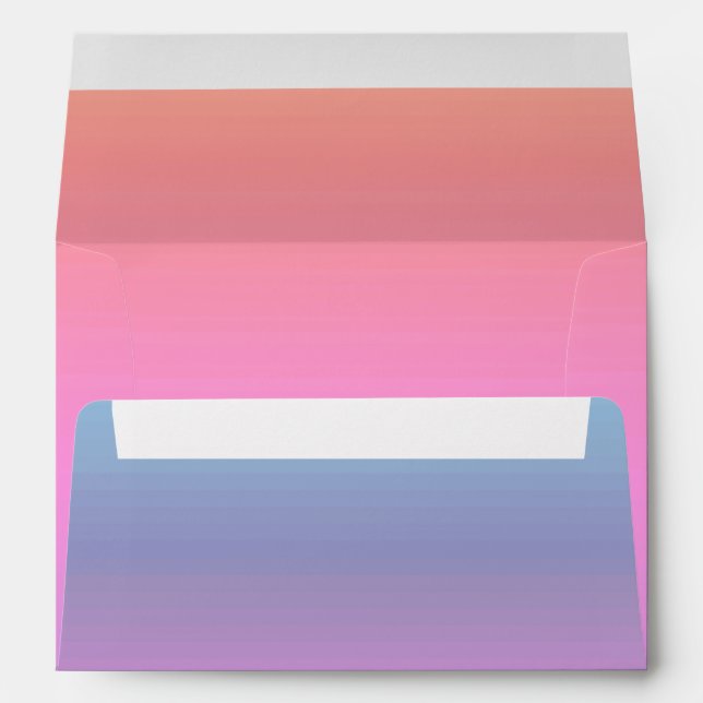 Spectrum of Horizontal Colours 4 Pink to Blue, ZEA Envelope (Back (Bottom))