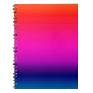 Spectrum of Horizontal Colours - 4 Spiral Notebook