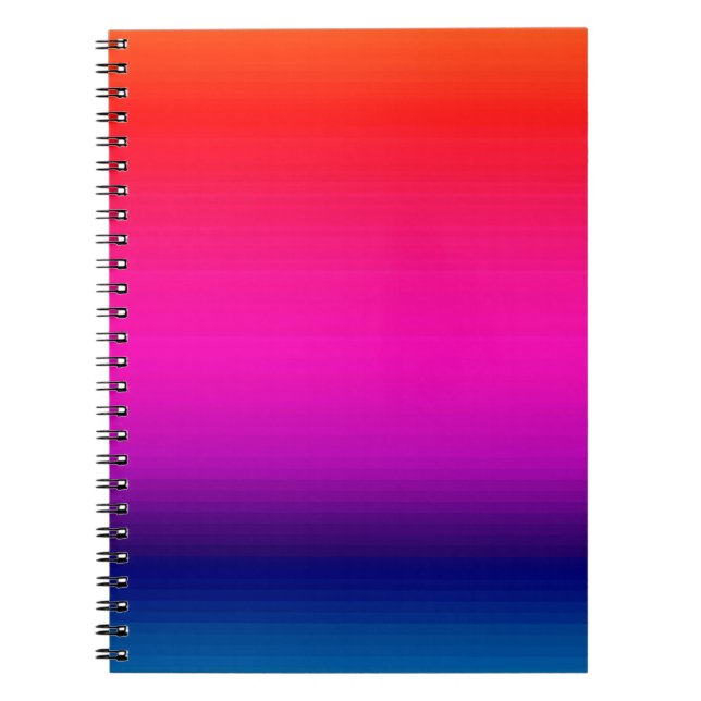 Spectrum of Horizontal Colours - 4 Spiral Notebook (Front)