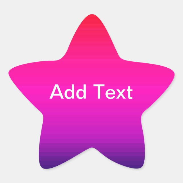 Spectrum of Horizontal Colours - 4 Star Sticker (Front)