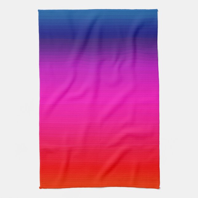 Spectrum of Horizontal Colours - 4 Tea Towel (Vertical)