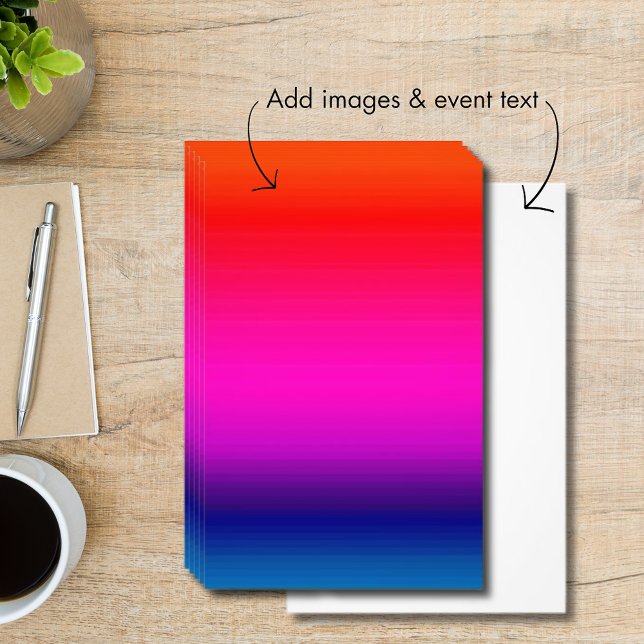 Spectrum of Horizontal Colours Red Purple Blue Flyer (Spectrum of Horizontal Colors Red Purple Blue Flyer)