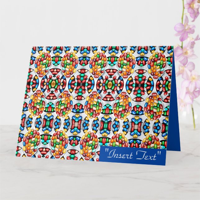 Spectrum of Sweetness: Jelly Beans in Technicolor  Card (Orchid)