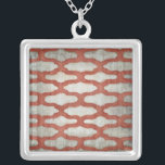 Spectrum Symmetry VI Silver Plated Necklace<br><div class="desc">Patterns</div>