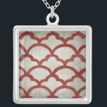 Spectrum Symmetry VII Silver Plated Necklace<br><div class="desc">Patterns</div>