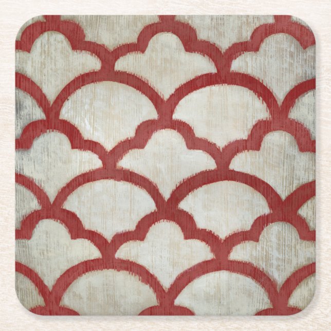 Spectrum Symmetry VII Square Paper Coaster (Front)