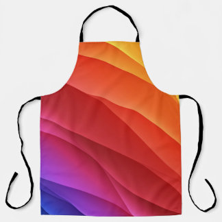 Spectrum waves. Abstract colourful backgroundcolor Apron