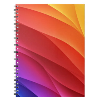 Spectrum waves. Abstract colourful backgroundcolor Notebook