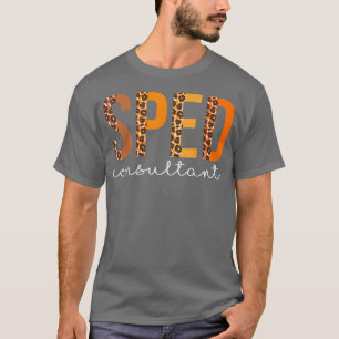 Sped Consultant leopard Squad Cute Fall Autumn Tha T-Shirt