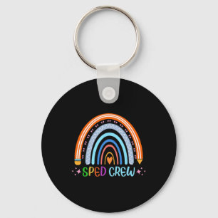 Sped Crew Rainbow Special Education Teacher Byck T Key Ring