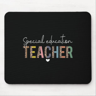 Sped Ed Special Education Teacher Sped Leopard Boh Mouse Pad