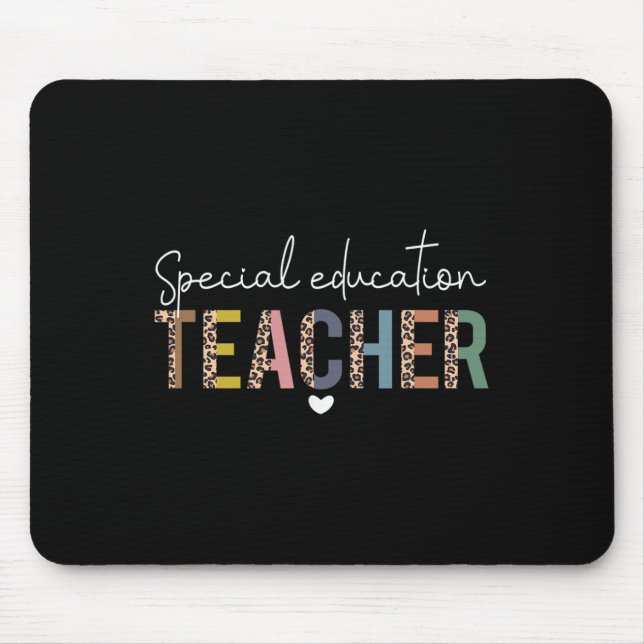 Sped Ed Special Education Teacher Sped Leopard Boh Mouse Pad (Front)