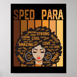 Sped Para Afro African American Women Black Histor Poster