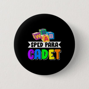 Sped Para Cadet Back To School  6 Cm Round Badge
