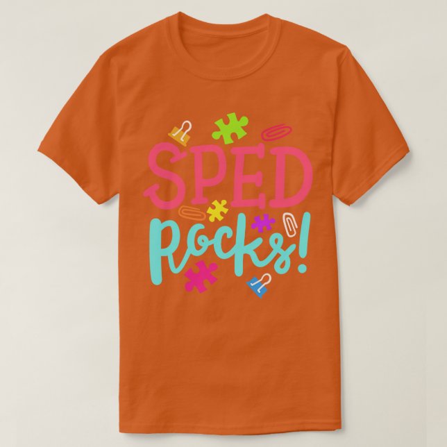 SPED Special Education SPED Teacher 2 T-Shirt (Design Front)