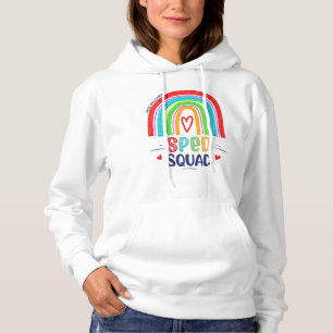 SPED Squad Colourful Modern Rainbow Hoodie
