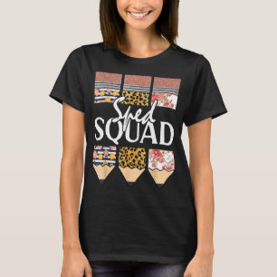 Sped Squad Special Ed Teacher Back To School Leopa T-Shirt