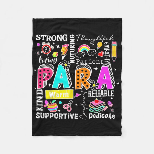 Sped Squad Special Education First Day Of School T Fleece Blanket (Front)