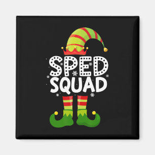 Sped Squad Special education for santa family chri Magnet