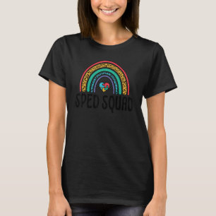 SPED Squad Special Education Teacher Women Leopard T-Shirt