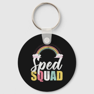 Sped Squad Sped Teacher Rainbow Special Education  Key Ring