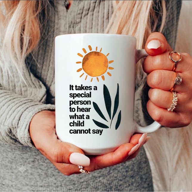 SPED Teacher, Behaviour Analyst Autism Month Gift Two-Tone Coffee Mug (Creator Uploaded)