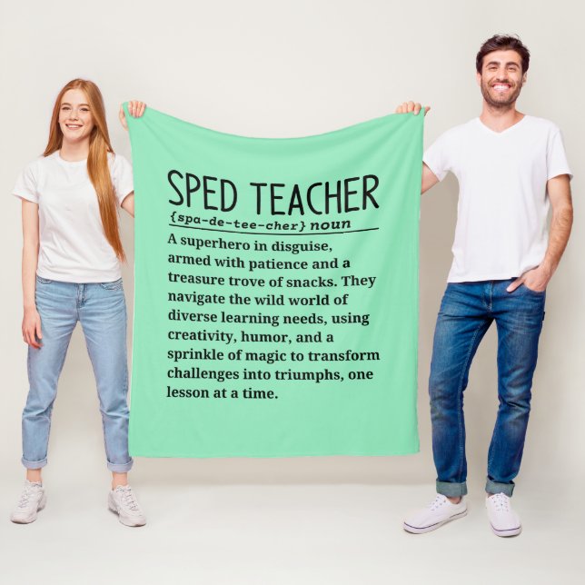 Sped teacher fleece blanket (In Situ)