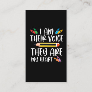 Sped Teacher Special Education Kids Back to School Business Card