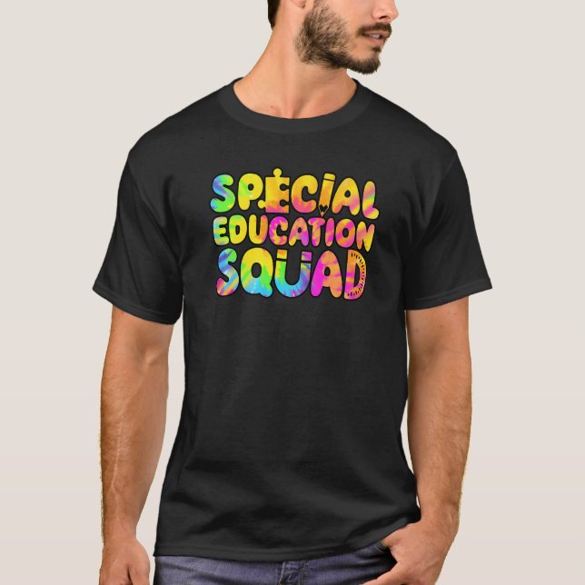 SPED Teacher Special Education Squad Women Tie Dye T-Shirt (Front)